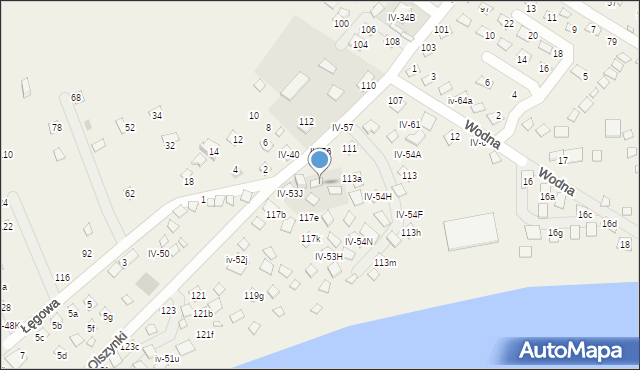 Okuninka, Olszynki, 117g, mapa Okuninka