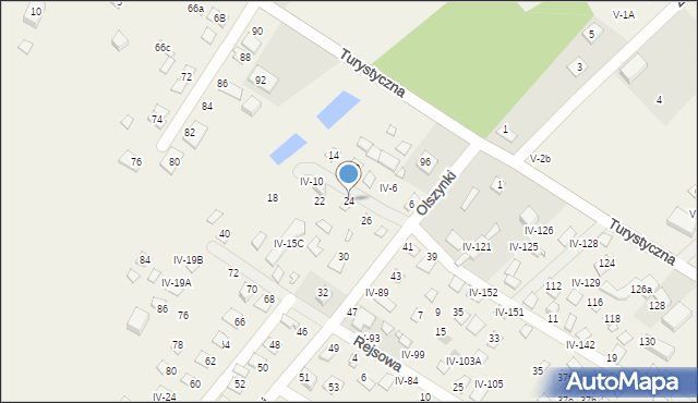 Okuninka, Olszynki, 24, mapa Okuninka