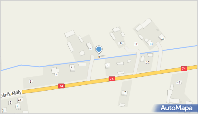 Olbięcin, Olbięcin, 6, mapa Olbięcin