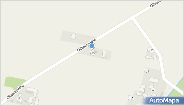 Olbierzowice, Olbierzowice, 12A, mapa Olbierzowice