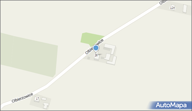 Olbierzowice, Olbierzowice, 16, mapa Olbierzowice