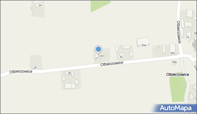 Olbierzowice, Olbierzowice, 29, mapa Olbierzowice