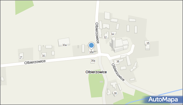 Olbierzowice, Olbierzowice, 30b, mapa Olbierzowice
