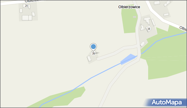 Olbierzowice, Olbierzowice, 39, mapa Olbierzowice