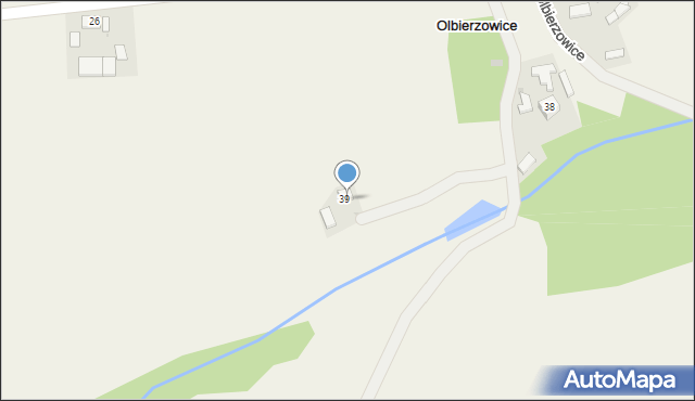Olbierzowice, Olbierzowice, 40, mapa Olbierzowice