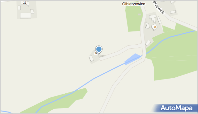 Olbierzowice, Olbierzowice, 40a, mapa Olbierzowice