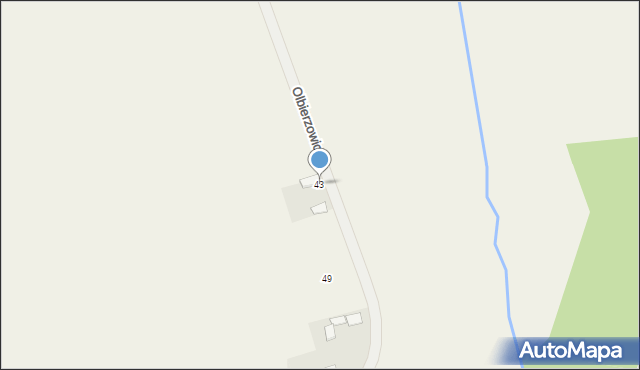 Olbierzowice, Olbierzowice, 43, mapa Olbierzowice