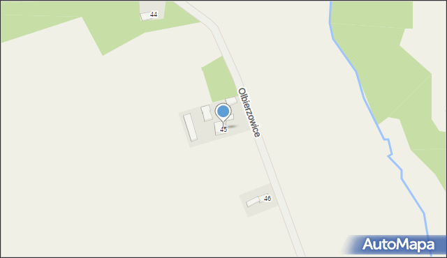Olbierzowice, Olbierzowice, 45, mapa Olbierzowice
