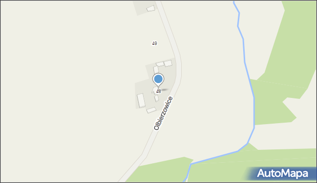 Olbierzowice, Olbierzowice, 48, mapa Olbierzowice