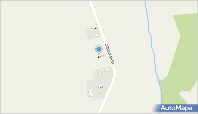 Olbierzowice, Olbierzowice, 49, mapa Olbierzowice