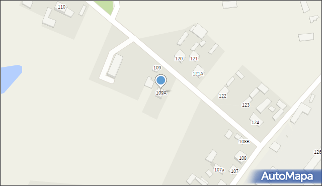 Olbrachcice, Olbrachcice, 109A, mapa Olbrachcice