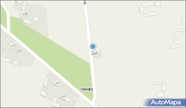 Olbrachcice, Olbrachcice, 119, mapa Olbrachcice