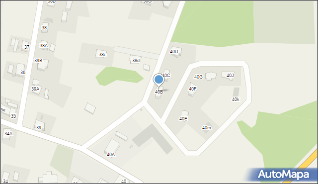 Olbrachtów, Olbrachtów, 40B, mapa Olbrachtów