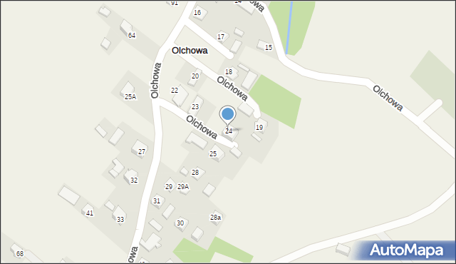 Olchowa, Olchowa, 24, mapa Olchowa