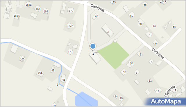 Olchowa, Olchowa, 2, mapa Olchowa