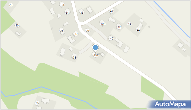 Olchowa, Olchowa, 39a, mapa Olchowa