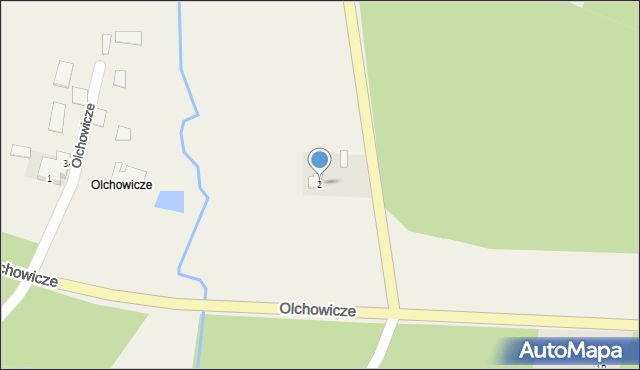 Olchowicze, Olchowicze, 2, mapa Olchowicze