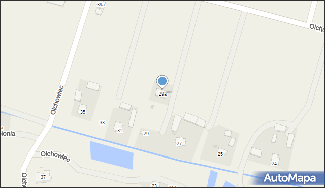 Olchowiec, Olchowiec, 29a, mapa Olchowiec