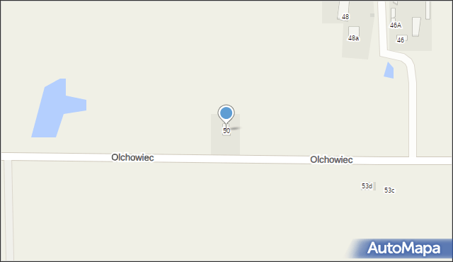 Olchowiec, Olchowiec, 50, mapa Olchowiec