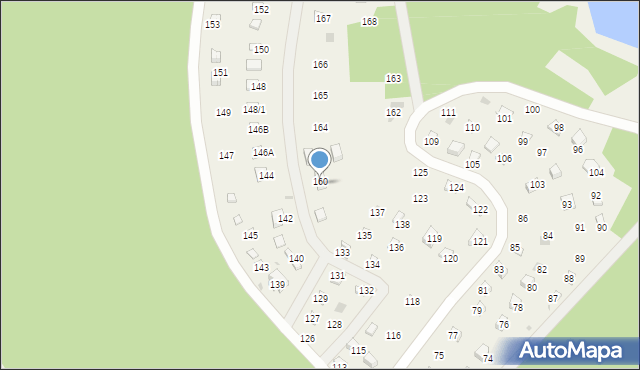 Olchowiec, Olchowiec, 160a, mapa Olchowiec