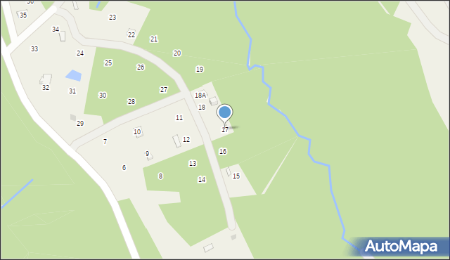 Olchowiec, Olchowiec, 17, mapa Olchowiec