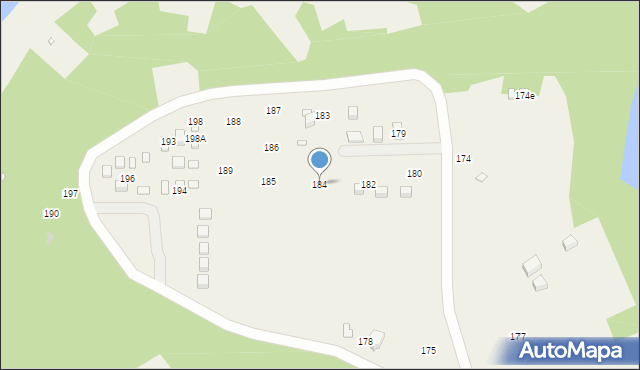 Olchowiec, Olchowiec, 184, mapa Olchowiec