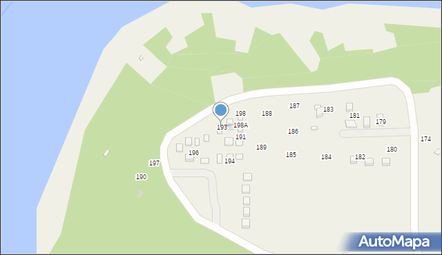 Olchowiec, Olchowiec, 193, mapa Olchowiec
