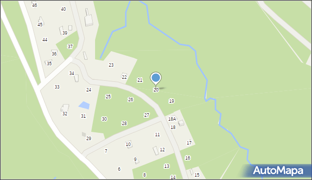 Olchowiec, Olchowiec, 20, mapa Olchowiec