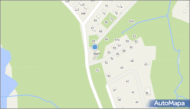 Olchowiec, Olchowiec, 53A, mapa Olchowiec