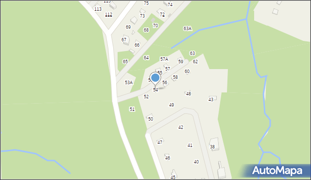 Olchowiec, Olchowiec, 54, mapa Olchowiec