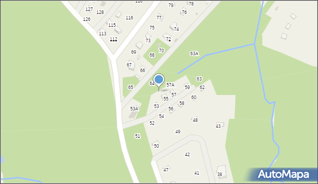 Olchowiec, Olchowiec, 55A, mapa Olchowiec