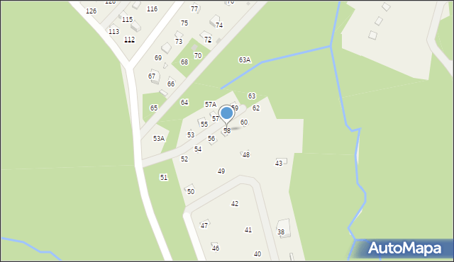 Olchowiec, Olchowiec, 58, mapa Olchowiec