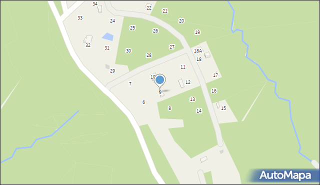 Olchowiec, Olchowiec, 9, mapa Olchowiec