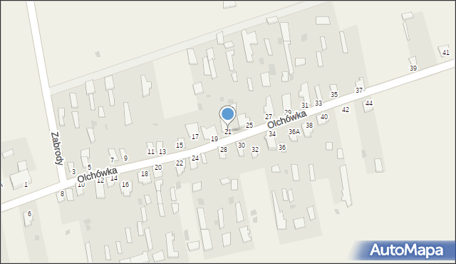 Olchówka, Olchówka, 21, mapa Olchówka