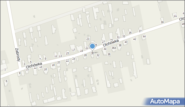 Olchówka, Olchówka, 30, mapa Olchówka