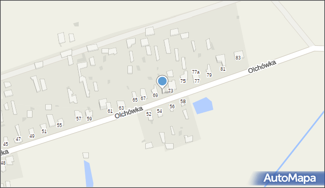 Olchówka, Olchówka, 71, mapa Olchówka