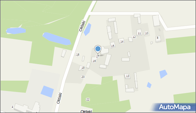 Ołdaki, Ołdaki, 17, mapa Ołdaki