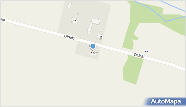 Ołdaki, Ołdaki, 22a, mapa Ołdaki