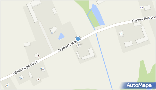 Ołdaki-Magna Brok, Ołdaki-Magna Brok, 5, mapa Ołdaki-Magna Brok