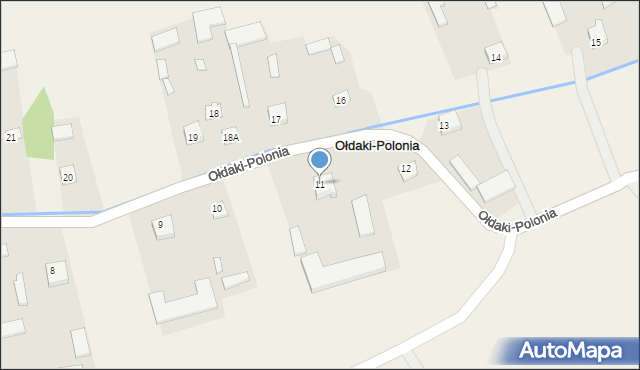 Ołdaki-Polonia, Ołdaki-Polonia, 11, mapa Ołdaki-Polonia
