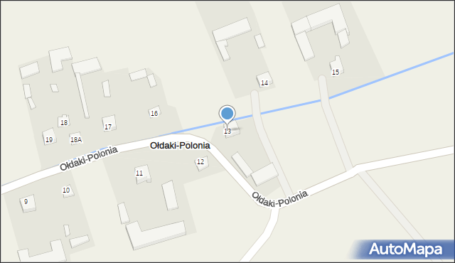 Ołdaki-Polonia, Ołdaki-Polonia, 13, mapa Ołdaki-Polonia