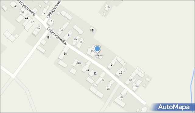 Oldrzyszowice, Oldrzyszowice, 12, mapa Oldrzyszowice