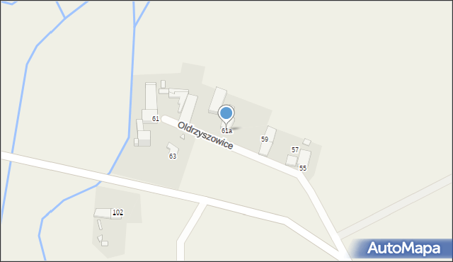 Oldrzyszowice, Oldrzyszowice, 61a, mapa Oldrzyszowice