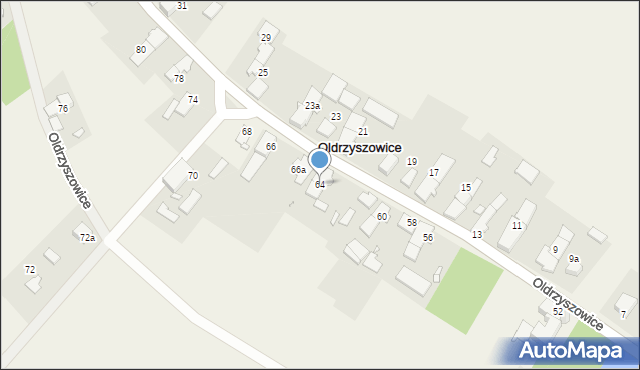 Oldrzyszowice, Oldrzyszowice, 64, mapa Oldrzyszowice