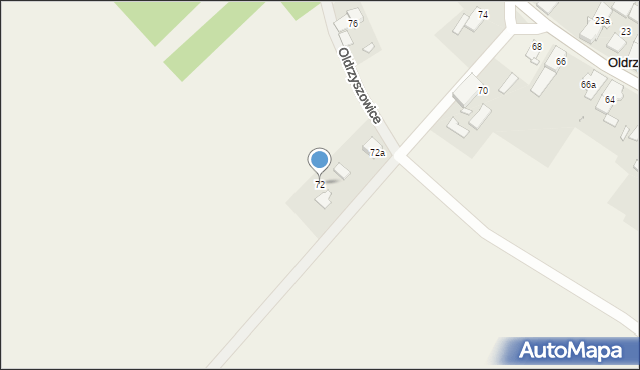 Oldrzyszowice, Oldrzyszowice, 72, mapa Oldrzyszowice