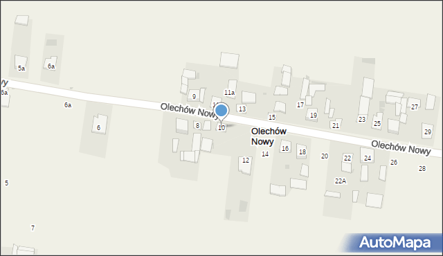Olechów Nowy, Olechów Nowy, 10, mapa Olechów Nowy
