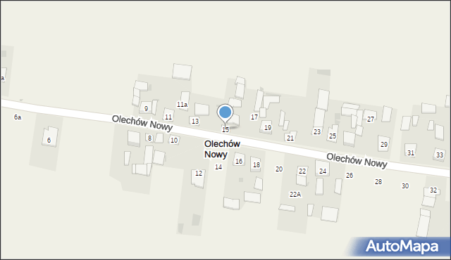 Olechów Nowy, Olechów Nowy, 15, mapa Olechów Nowy