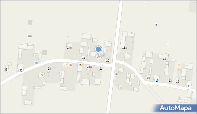 Olechów Stary, Olechów Stary, 22, mapa Olechów Stary