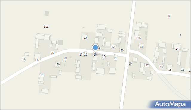 Olechów Stary, Olechów Stary, 25, mapa Olechów Stary