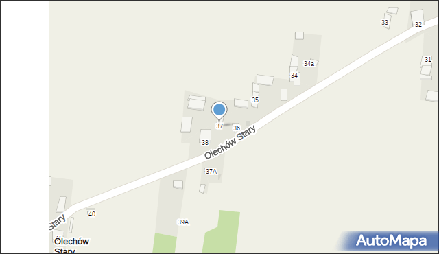 Olechów Stary, Olechów Stary, 37, mapa Olechów Stary